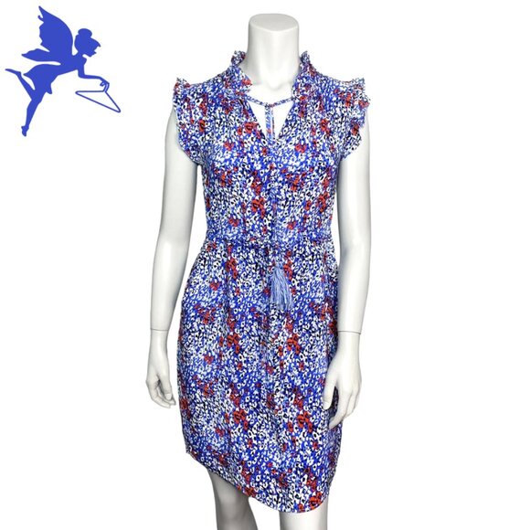 RUNGOLEE Camden Silk Dress in Pansy Print - Picture 1 of 10